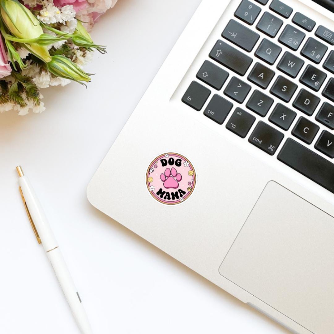 Dog Mama Pink Quote Sticker | Bookish Stickers | Kindle Stickers | Sticker Quote | Dog Lover | Book Lover