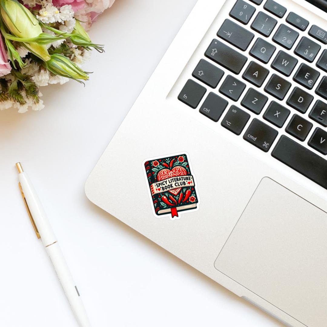 Spicy Literature Book Club Book Sticker | Bookish stickers | kindle stickers | laptop | spicy romance | smutty