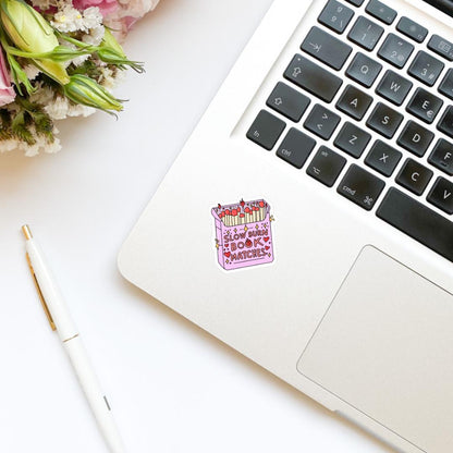 Slow Burn Book Matches Sticker | Book Sticker | Water Bottle Sticker | Bookish Stickers | Kindle Stickers | Book Lover | Romance Tropes