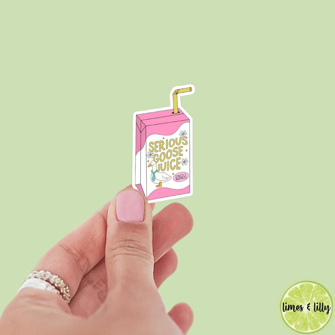 Serious Goose Juice Box Sticker | Water Bottle Sticker | Bookish Stickers | Bookworm | Laptop Stickers | Kindle Stickers | Funny Sticker