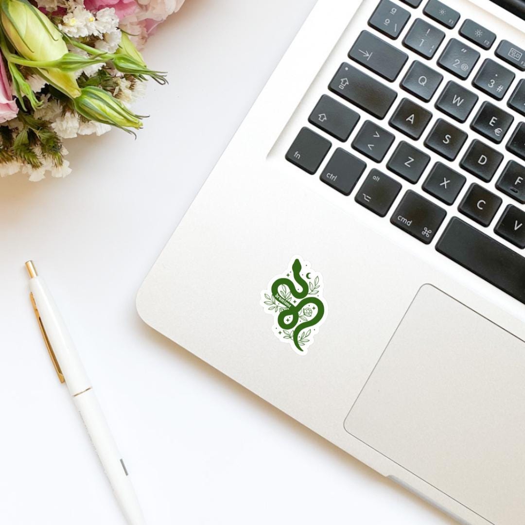 Dramione Snake Green Sticker | Fan Fic | Manacled Fanfiction | Bookish Stickers | Kindle Stickers