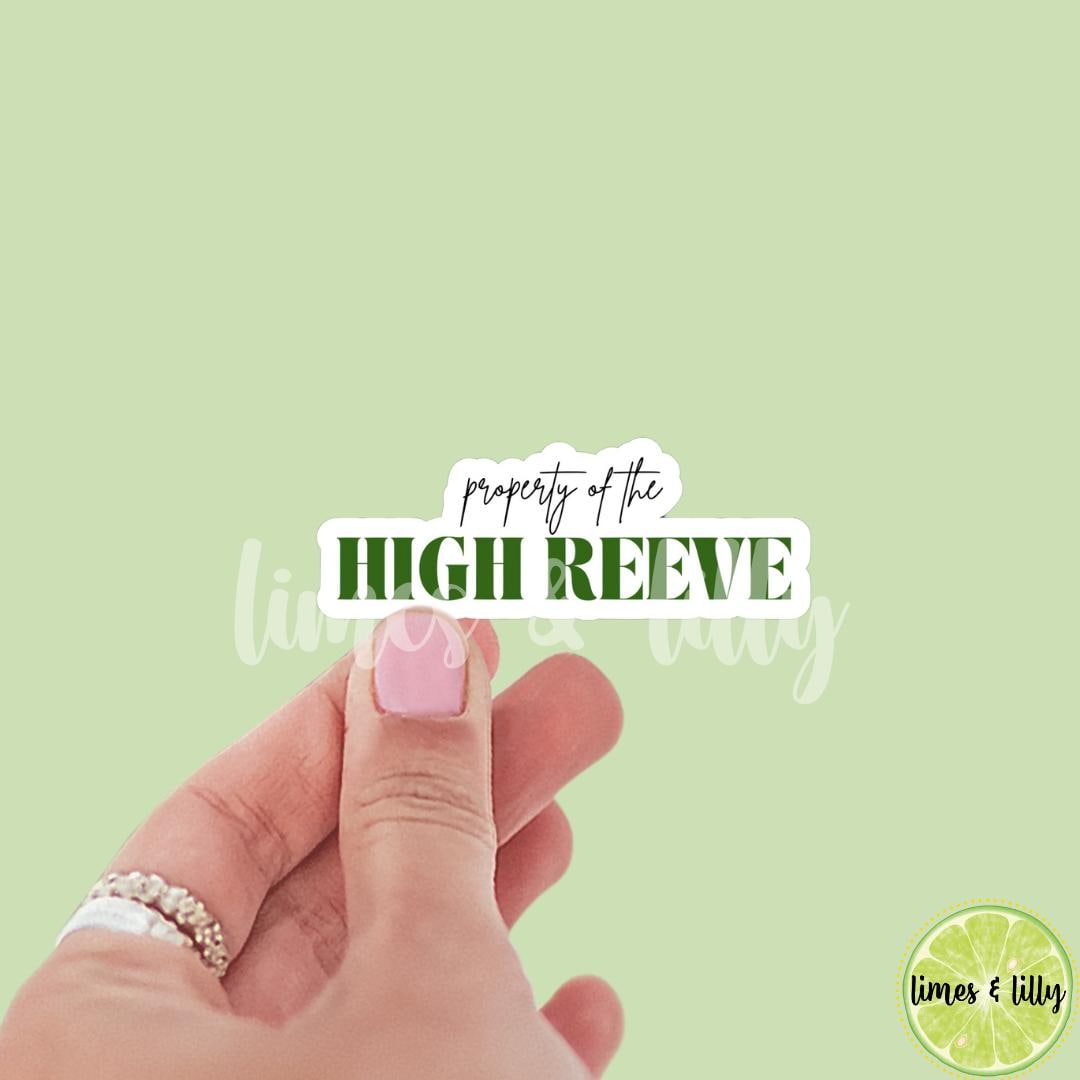 Dramione Property of the High Reeve Green Sticker | Fan Fic | Manacled Fanfiction | Bookish Stickers | Kindle Stickers