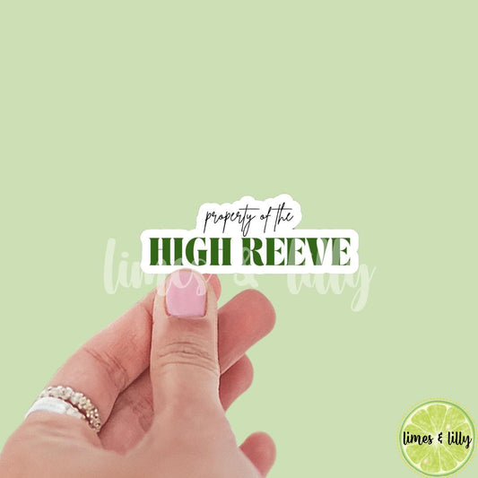 Dramione Property of the High Reeve Green Sticker | Fan Fic | Manacled Fanfiction | Bookish Stickers | Kindle Stickers