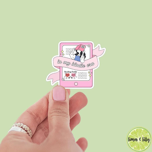 In My Kindle Era Kindle Sticker | Kindle Stickers | Bookish Stickers | Trendy Stickers | Sticker Quote | Floral | Book Club