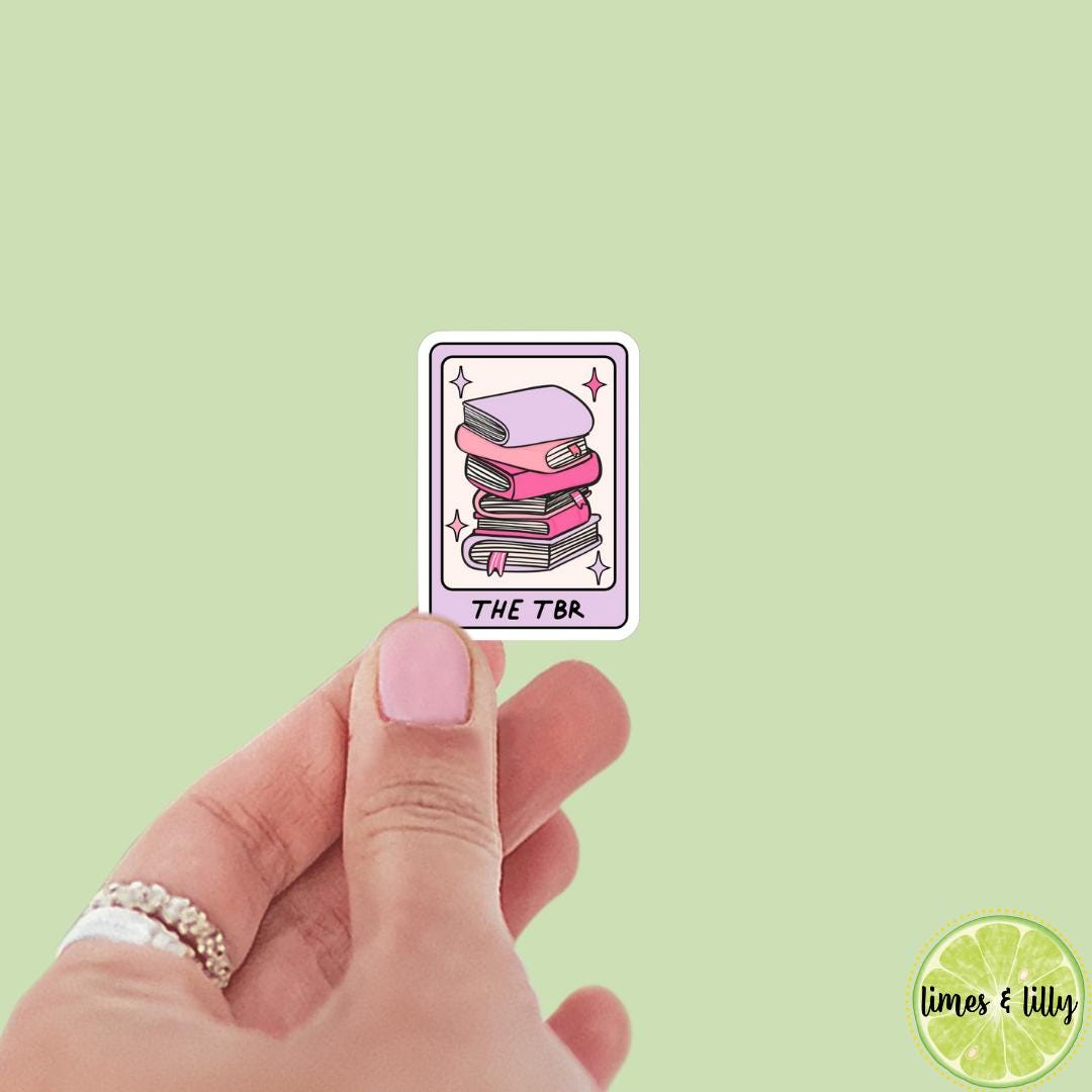 The TBR To Be Read Book Stack Tarot Card Vinyl Sticker | Kindle Sticker | Bookish Stickers | Bookish Sticker | Mood Reader | Psychic