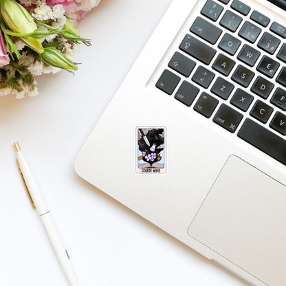 Romantasy Fantasy Tarot Card Book Sticker, Vinyl, Book Inspired, Quote Kindle Sticker, Bookish Stickers, Dragons, Violet