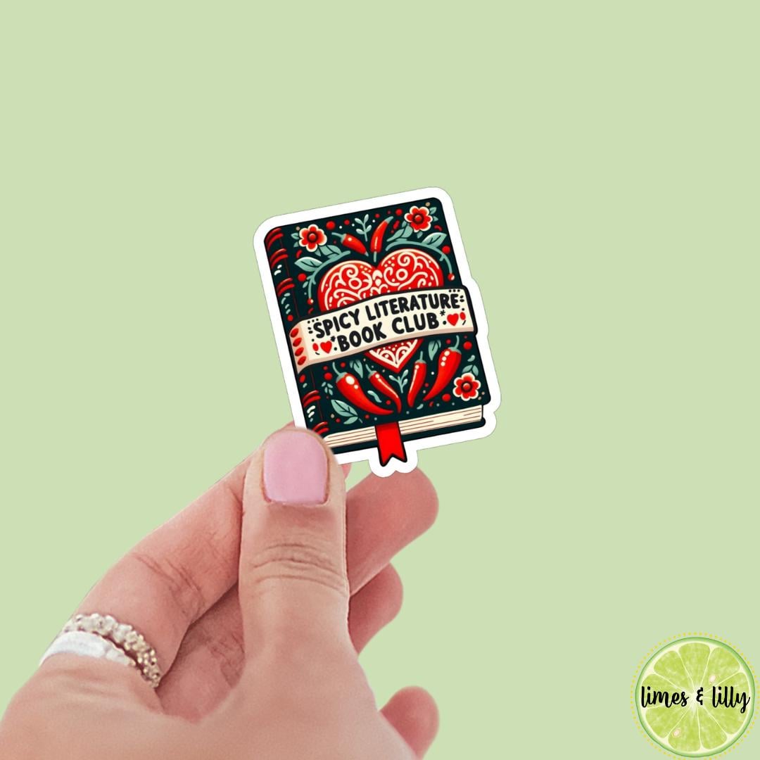 Spicy Literature Book Club Book Sticker | Bookish stickers | kindle stickers | laptop | spicy romance | smutty