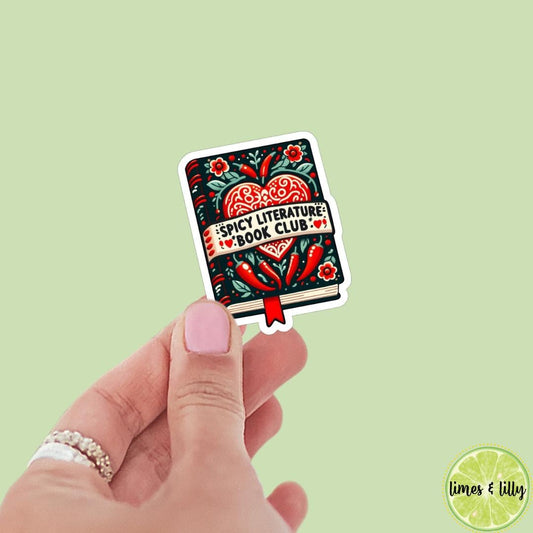 Spicy Literature Book Club Book Sticker | Bookish stickers | kindle stickers | laptop | spicy romance | smutty