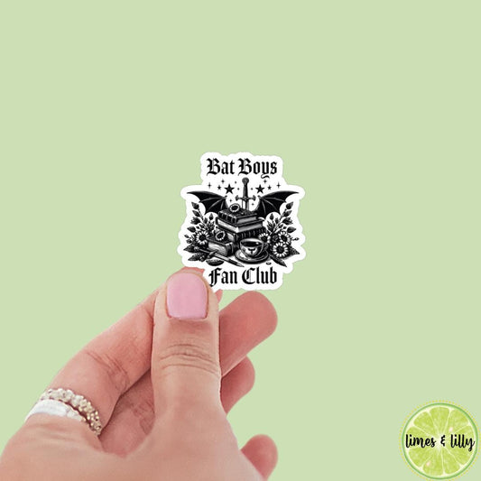 Bat Boys Fan Club Sticker | Bookish Boyfriend sticker | ACOTAR, book inspired, bookish stickers, kindle, decal, romantasy book merch