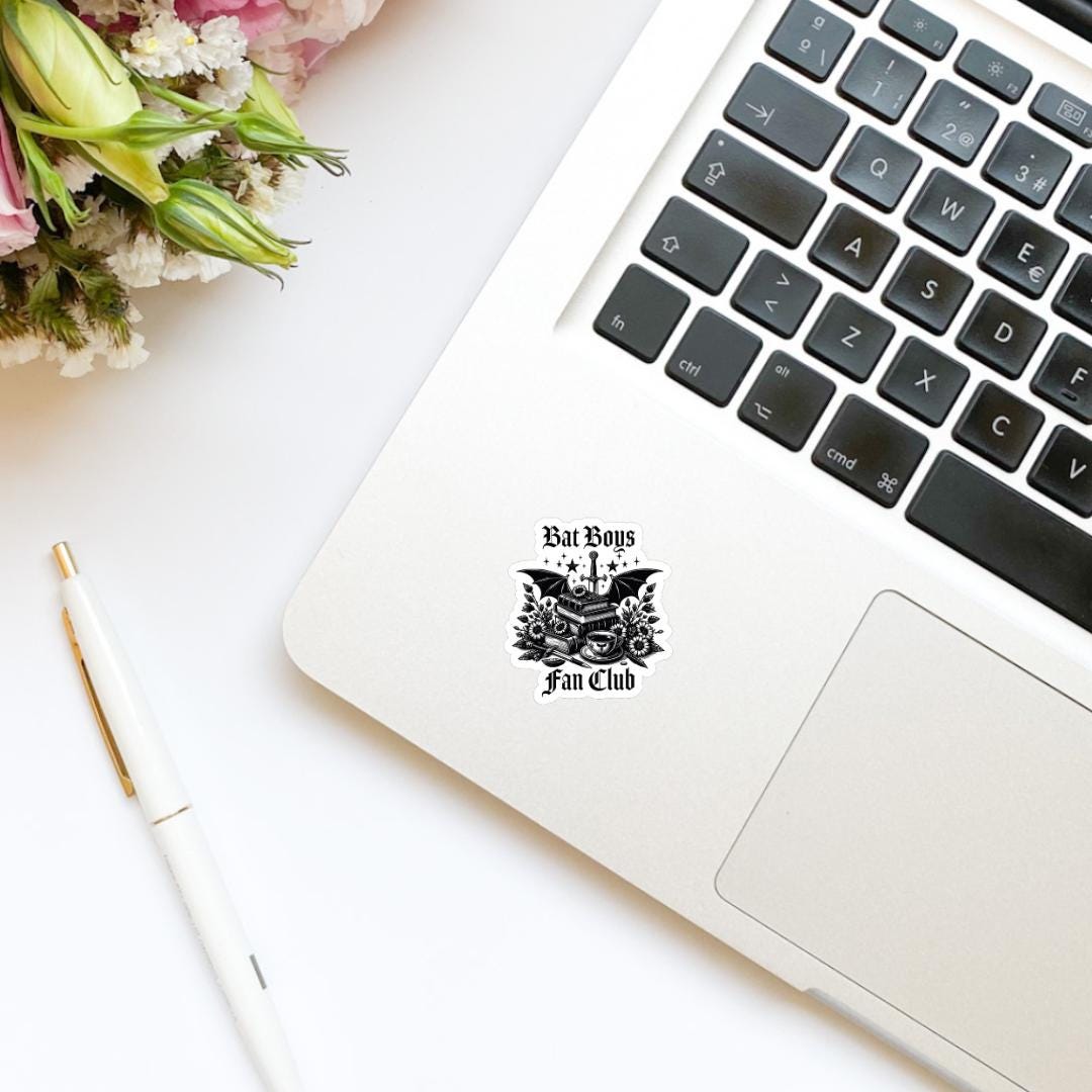 Bat Boys Fan Club Sticker | Bookish Boyfriend sticker | ACOTAR, book inspired, bookish stickers, kindle, decal, romantasy book merch