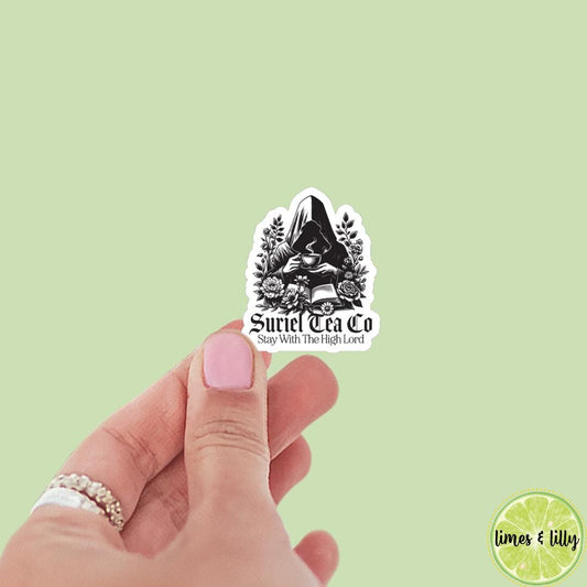 Suriel Tea Co Stay With the High Lord Sticker, ACOTAR, Book Accessory, Stickers for Fantasy Lovers, SJM, Romantasy Sticker, acomaf