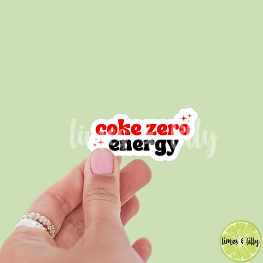 Cola Zero Energy Quote Sticker | Soda Sticker | Girly Sticker | Kindle Sticker | Bookish Stickers | Trendy Stickers |