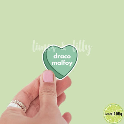 Book Boyfriend Draco Green Heart Sticker | Location Sticker | Dramione Fanfiction | Fan Fic | Bookish Stickers | Kindle Stickers