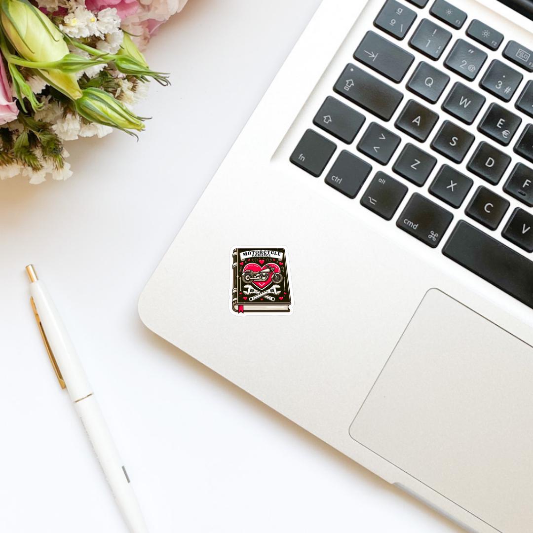 Motorcycle Romance Book Vinyl Sticker | Bookish Stickers | Kindle Stickers | Water Bottle Stickers | Trendy | Romance Tropes | Book Lover