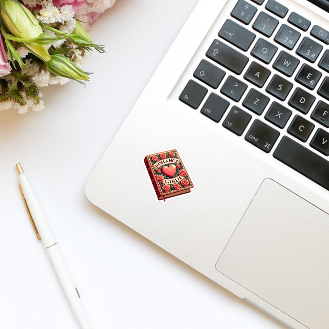 Romance Girlie Book Vinyl Sticker | Bookish Stickers | Kindle Stickers | Water Bottle Stickers | Trendy | Romance Tropes | Book Lover