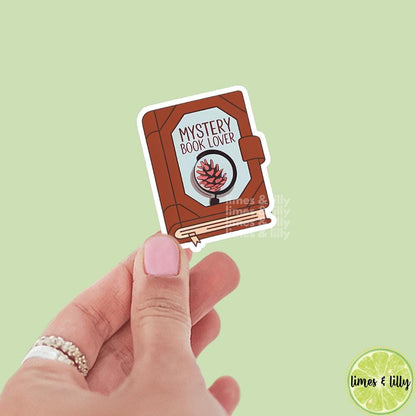 Mystery Book Lover Book Vinyl Sticker| Bookish Stickers | Kindle Stickers | Laptop Sticker | Water Bottle Sticker