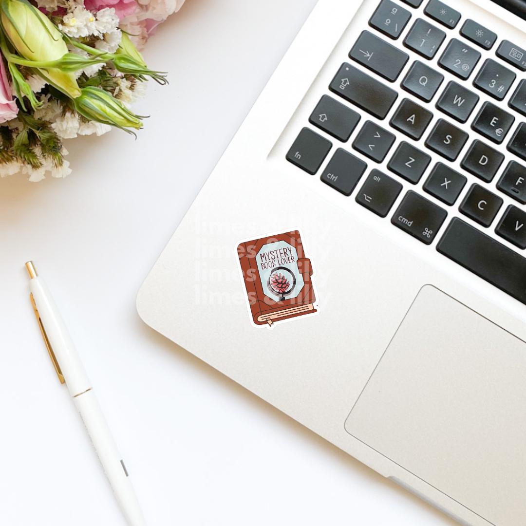 Mystery Book Lover Book Vinyl Sticker| Bookish Stickers | Kindle Stickers | Laptop Sticker | Water Bottle Sticker