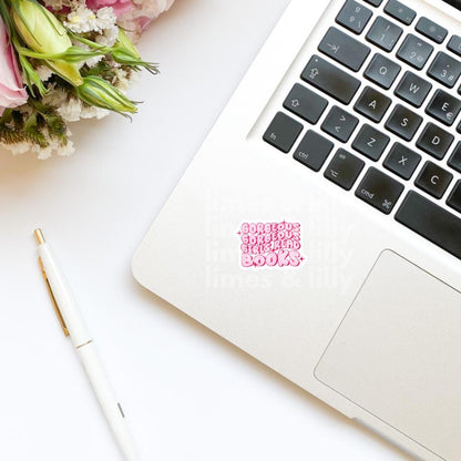 Gorgeous Gorgeous Girls Read Books Quote Sticker | Kindle Stickers | Bookish Stickers | Bookish Sticker | Sticker Quote | Cute Font