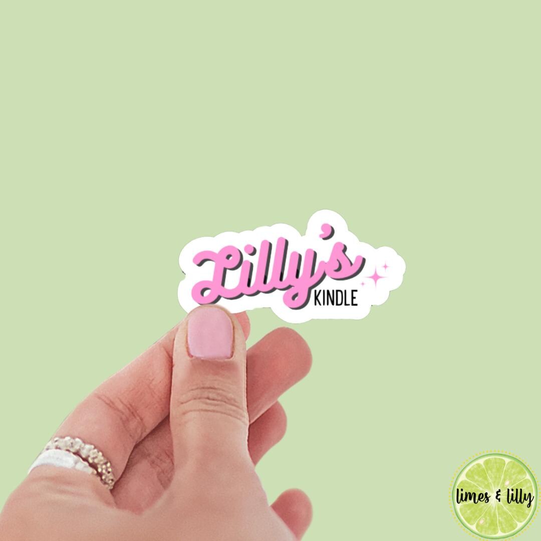 CUSTOM Kindle Name Stickers, personalized bookish sticker, name sticker, booktok, personalized name stickers, kindle stickers