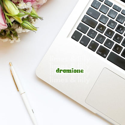 Dramione Green Vinyl Sticker | Fan Fic | Manacled Fanfiction | Bookish Stickers | Kindle Stickers