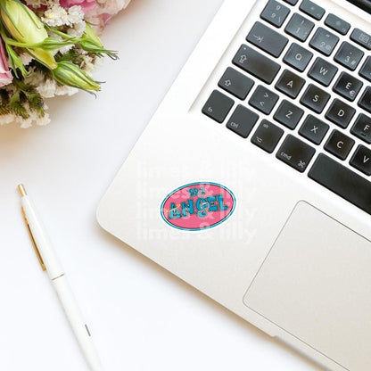 99% Angel Y2K 90s Vinyl Sticker | Bookish Stickers | Kindle Stickers | Decal | Water Bottle Sticker | Nostalgia