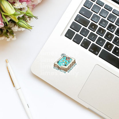 Dive Into Reading Bookish Summer Vinyl Sticker | Kindle Stickers | Bookish Stickers | Gift for Book Lover