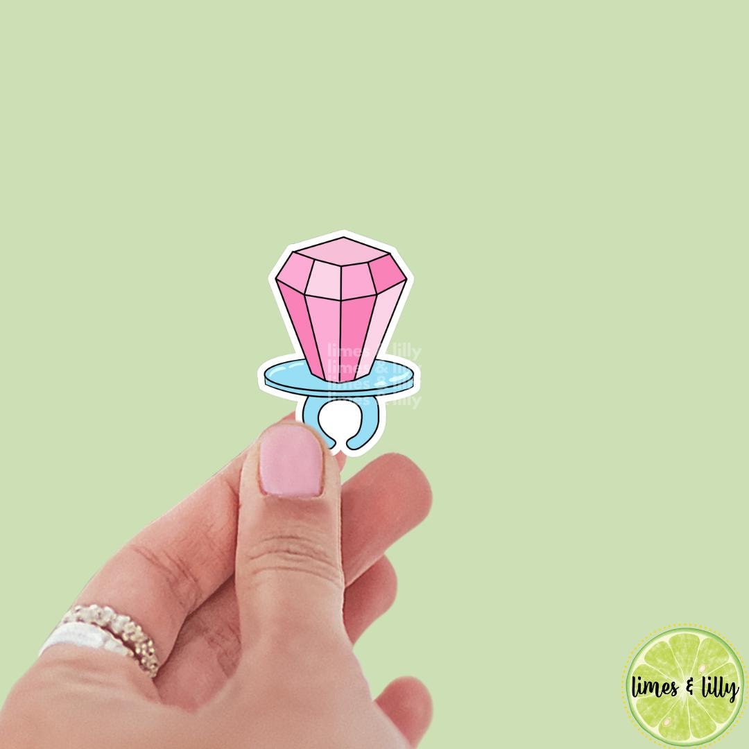 Ring Pop Nostalgia Sticker | 90s Kid | 80s Kid |Kindle Stickers | Book Club | Funny | Die Cut | Decal | Candy Sticker