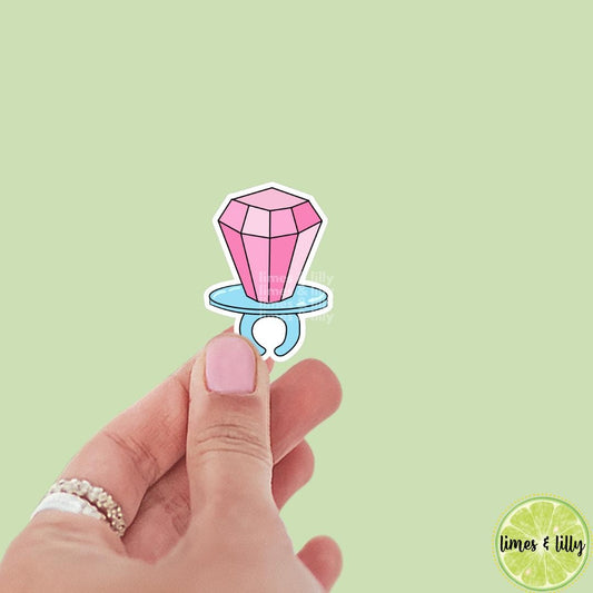 Ring Pop Nostalgia Sticker | 90s Kid | 80s Kid |Kindle Stickers | Book Club | Funny | Die Cut | Decal | Candy Sticker