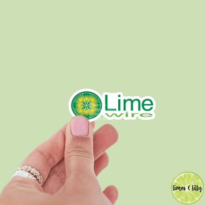 Limewire Logo Vinyl Sticker | Kindle Stickers | Y2K | 2000s | Retro | Water Bottle Stickers | Millennials | Nostalgia | Cute Stickers