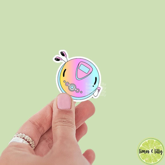 Y2K Portable CD Player Vinyl Sticker | Kindle Stickers | Retro | Water Bottle Stickers | Millennials | Nostalgia