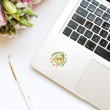 Feeling Lucky Shamrock Water Cup Belt Bag Vinyl Sticker | St. Patrick’s Day Sticker | Irish Sticker | Kindle Stickers | Bookish Stickers |