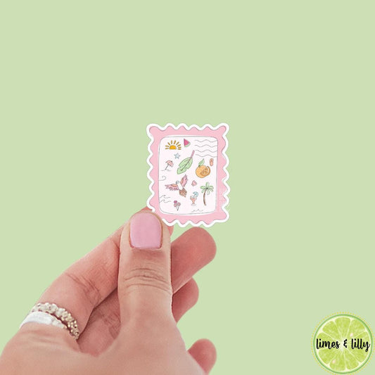 On Vacation Stamp Vinyl Sticker, kindle stickers, self care, sarcastic stickers, cute stickers, aesthetic stickers