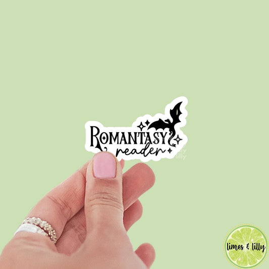 Romantasy Reader Flying Dragon Vinyl Sticker | Book Inspired | Bookish Stickers | Kindle Stickers | Decal | Book Merch