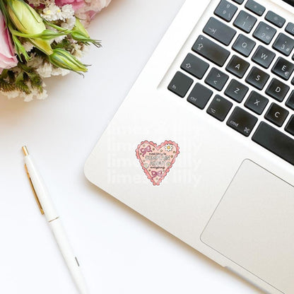 Coquette Most Likely to Complain About Everything Heart Vinyl Sticker | Bookish Stickers | Kindle Stickers | Water Bottle Stickers | Trendy