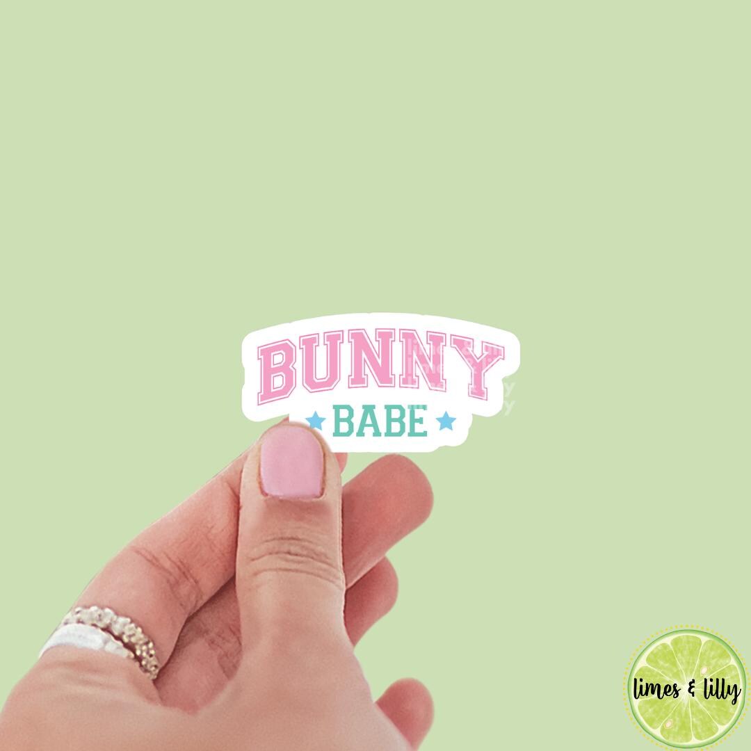 Easter Bunny Babe Vinyl Sticker | Trendy Stickers | Cute Stickers | Kindle Stickers | Water Bottle Sticker