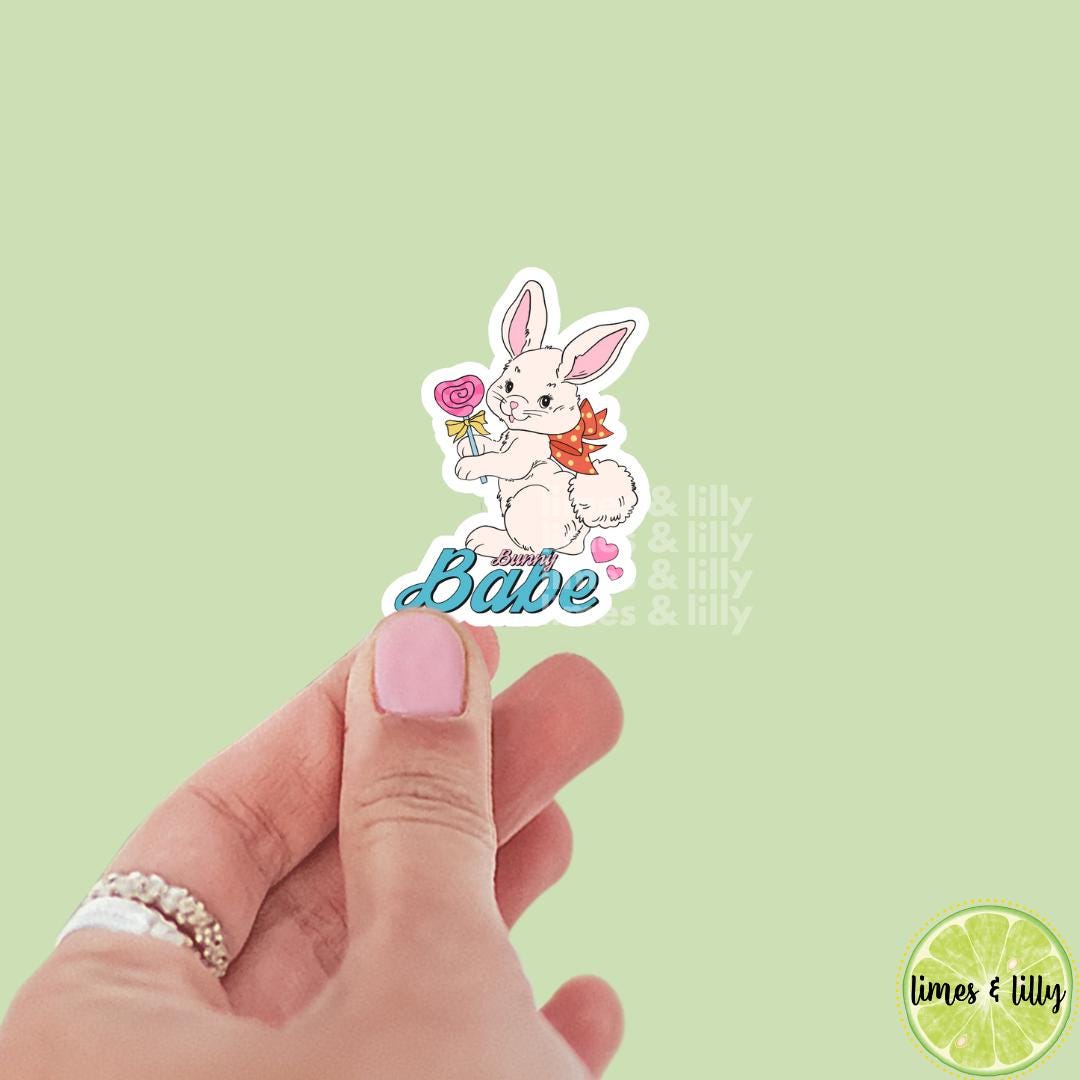 Easter Bunny Babe Vinyl Sticker | Trendy Stickers | Cute Stickers | Kindle Stickers | Water Bottle Sticker