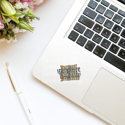 You Inspire Me to Take a Nap Flower Pillow Vinyl Sticker | Trendy Stickers | Bookish Stickers | Kindle Stickers | Water Resistant