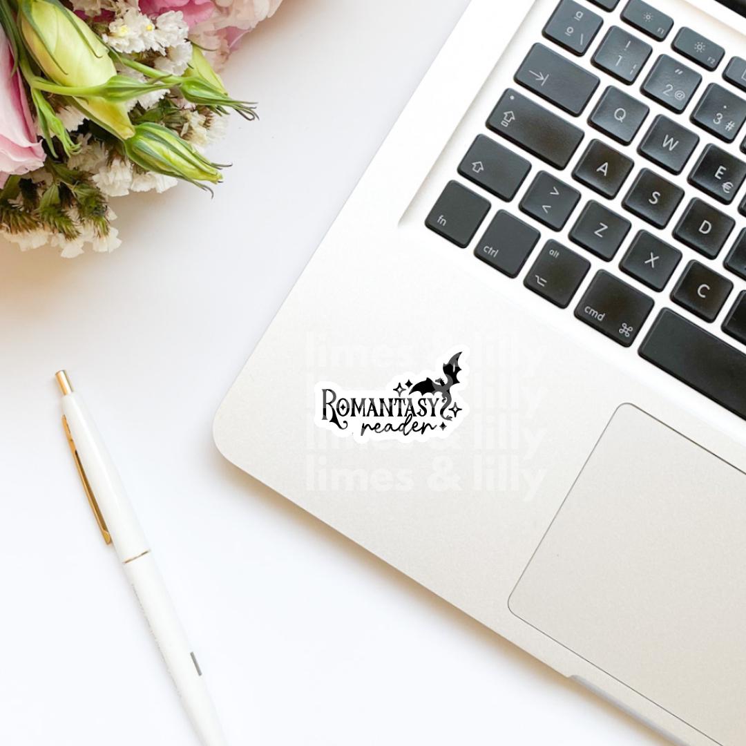 Romantasy Reader Flying Dragon Vinyl Sticker | Book Inspired | Bookish Stickers | Kindle Stickers | Decal | Book Merch