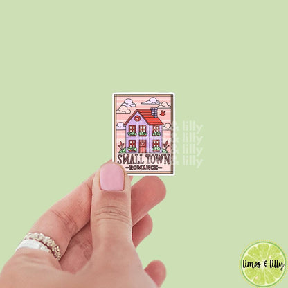 Small Town Romance Card Vinyl Sticker | Romance Tropes | Bookish stickers | kindle stickers | water bottle stickers |