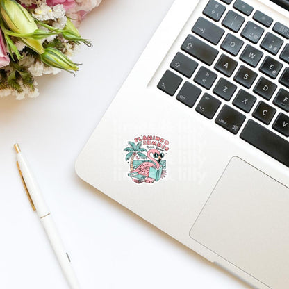 Flamingo Summer Book Lover Vinyl Sticker | Pool Water Bottle Sticker | Bookish Stickers | Kindle Stickers | Book Lover | Summer Stickers