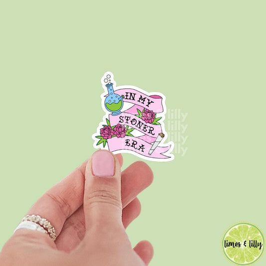 In My Stoner Era Vinyl Sticker | Kindle stickers | marijuana | 420 | weed smoker | cannibis