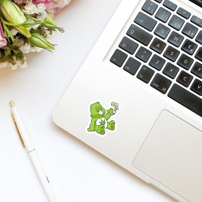 Care Bear Smoking Weed Vinyl Sticker | Kindle stickers | marijuana | 420 | weed smoker | cannibis