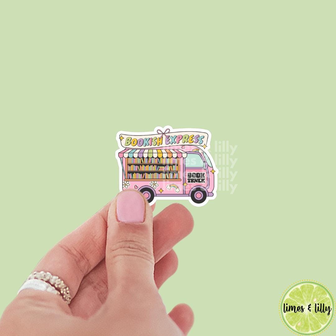 Bookish Express Book Truck Vinyl Sticker | Kindle Sticker | Bookish Stickers | Bookish Sticker | Trendy Stickers