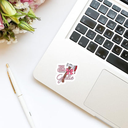 True Crime Girlie Ax Vinyl Sticker | Kindle Stickers | Bookish Stickers | Trendy Stickers