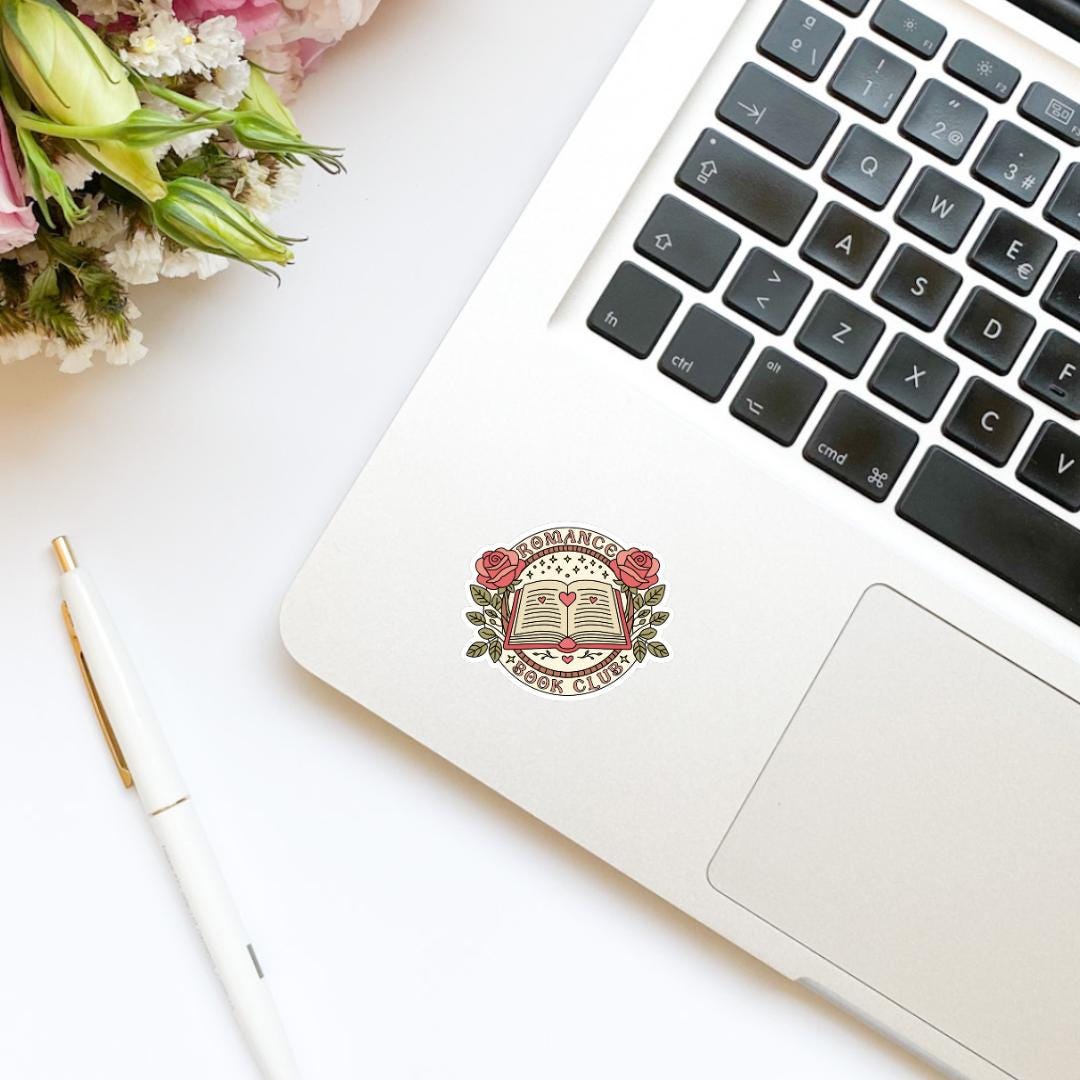 Romance Book Club Vinyl Sticker | Girly | Water Bottle Sticker | Bookish Stickers | Kindle Stickers | Book Lover