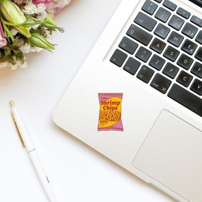 Asian Snacks Shrimp Chips Vinyl Sticker | Kindle Stickers | Bookish Stickers | Trendy Stickers