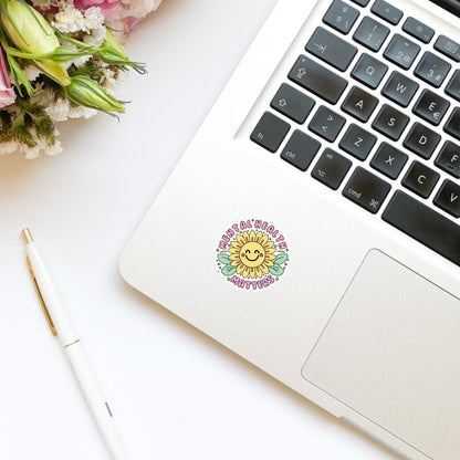 Mental Health Matters Sunflower Floral Vinyl Sticker, kindle stickers, mental health sticker, Positivity Sticker, affirmation