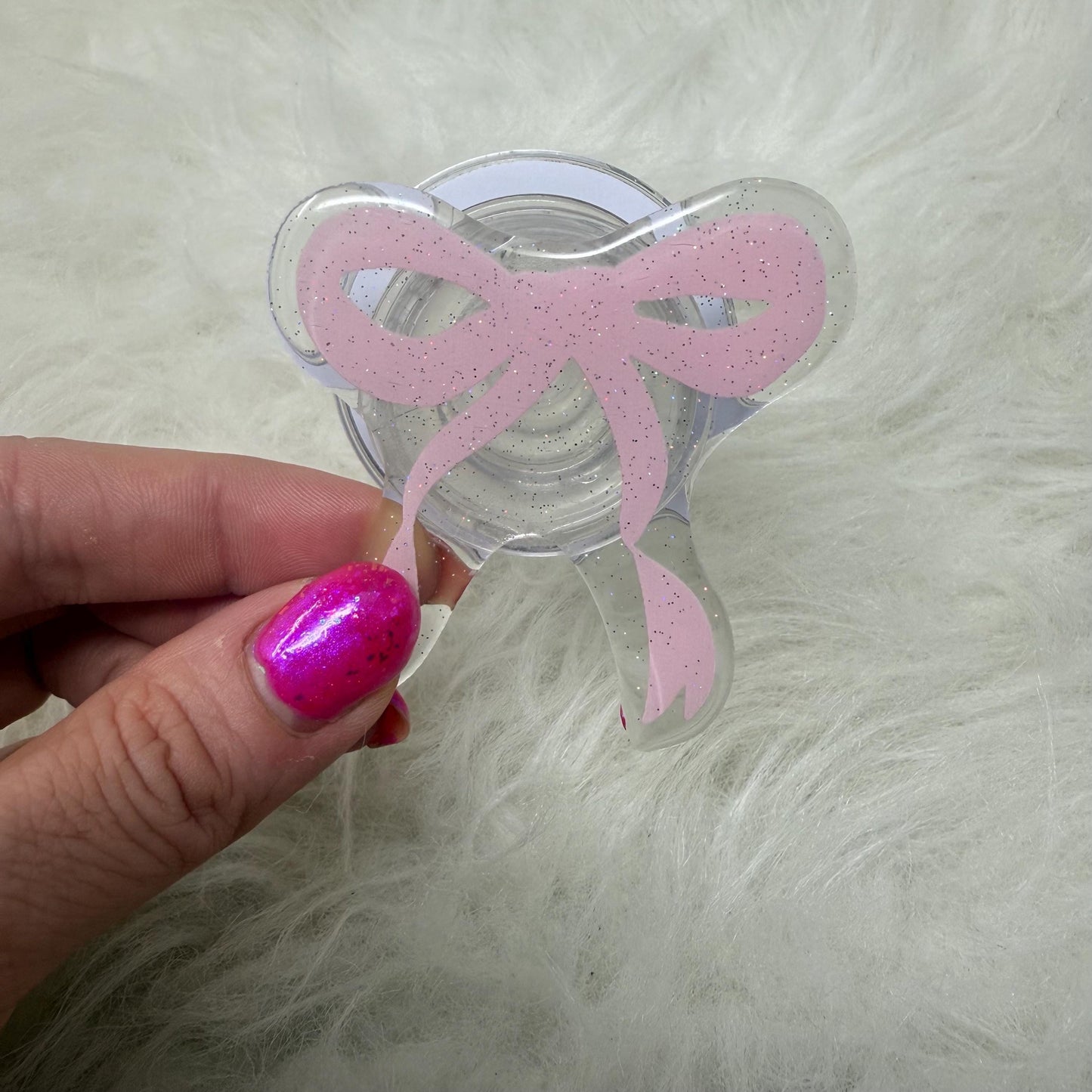 Pink Bow Magnetic Kindle Grip | Kindle Case Grip | Kindle Accessories | Phone Grip | Coquette Bow | MagSafe Kindle Grip | MagSafe Phone Grip