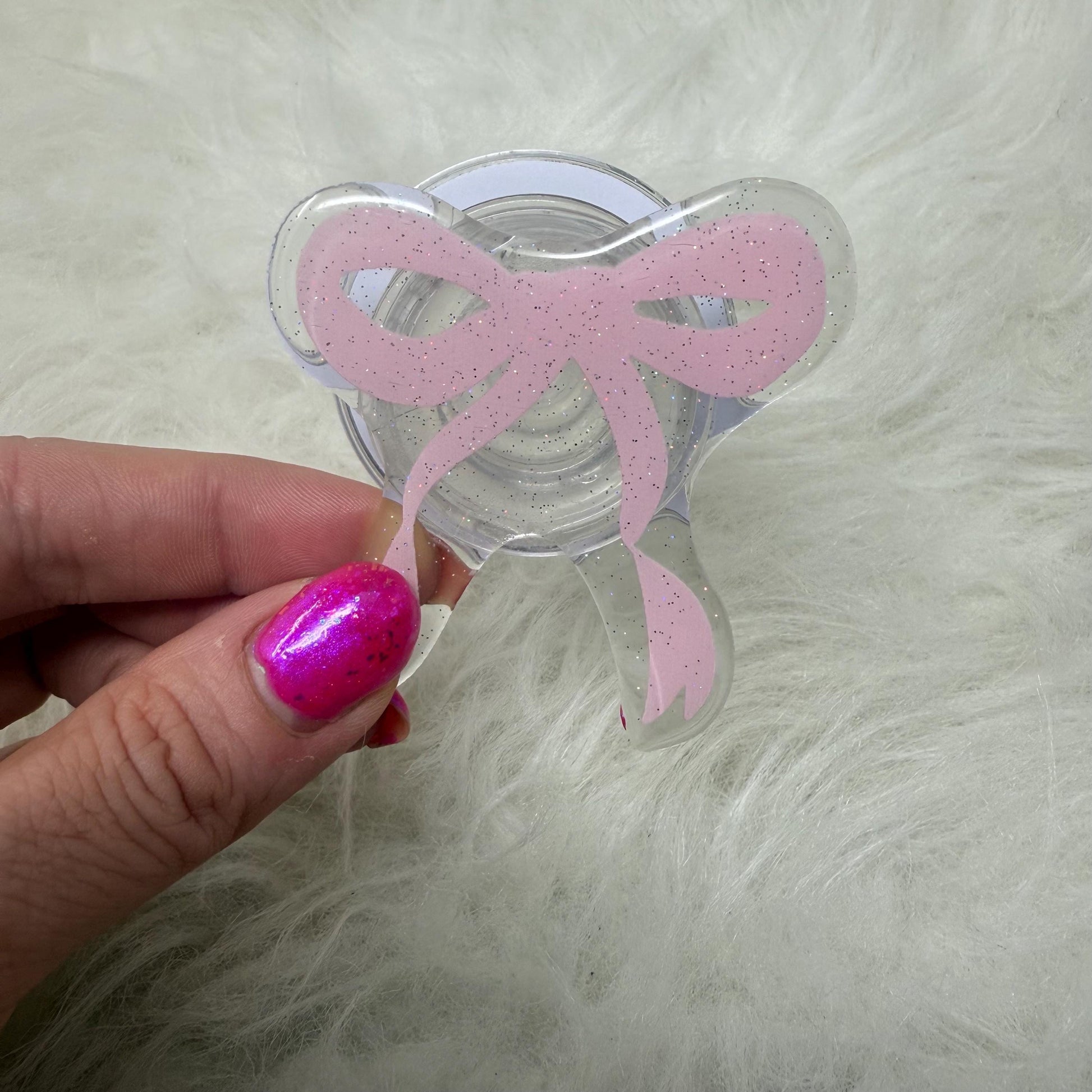 Pink Bow Magnetic Kindle Grip | Kindle Case Grip | Kindle Accessories | Phone Grip | Coquette Bow | MagSafe Kindle Grip | MagSafe Phone Grip