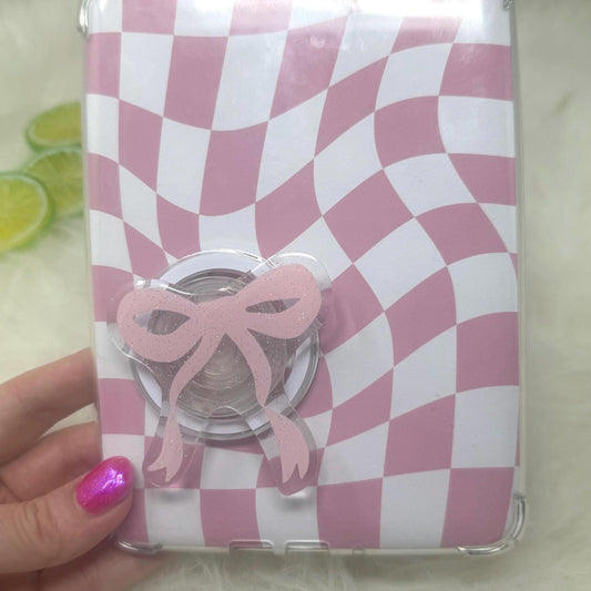 Pink Bow Magnetic Kindle Grip | Kindle Case Grip | Kindle Accessories | Phone Grip | Coquette Bow | MagSafe Kindle Grip | MagSafe Phone Grip